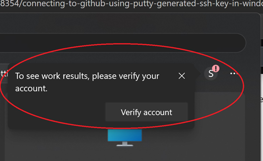 Verify Account Prompt