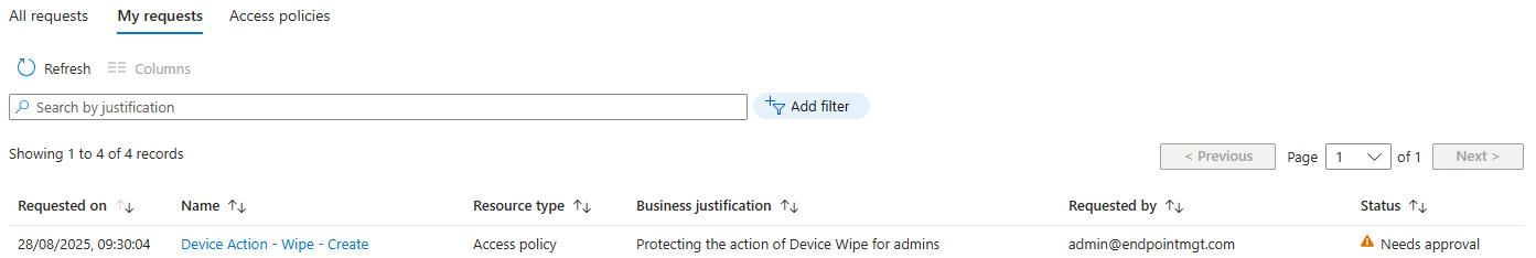 Approval Request